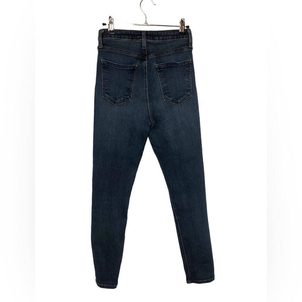 Just Black Denim Jeans High Rise Button Up Skinny Jeans Medium Wash - Picture 2 of 8